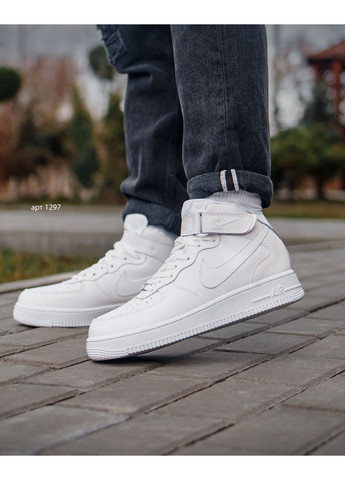 Белые демисезонные кроссовки white Nike Air Force 1 High