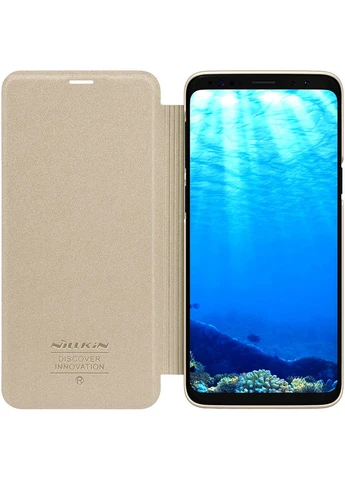 Чехол-книжка Sparkle Leather Case Samsung Galaxy S9+ Gold Nillkin (301780072)