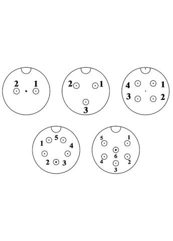 Разъем авиационный соединительный GX16-8, 8 pin, пара NanoConnect (299337828)