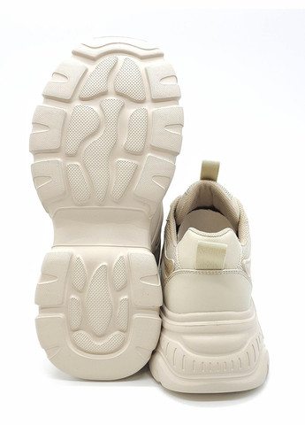 Бежевые всесезонные женские кроссовки бежевые кожаные l-10-43 23 см(р) Lonza