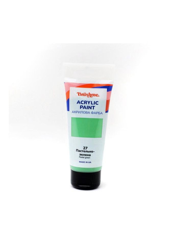 Акриловая краска глянцевая Пастельно-зеленая Brushme TBA60027 60 мл No Brand (329894567)
