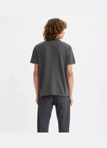 Сіра футболка Levi's поло 358830091 Grey Ore