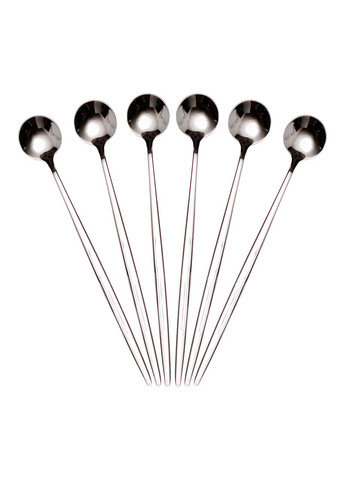 Набір десертних ложок 6 штук нержавіючої сталі 20.5 (см) Срібло HP-8-32 Ding Lanfang (369143182)