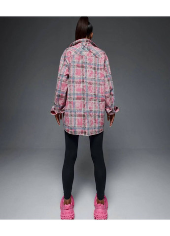 Жіноча картата сорочка оверсайз Україна (355803421)