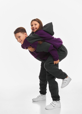 Дитячий спортивний утеплений костюм на флісі для дівчинки Kindamor Active Heat 2024-2025 (302663630)