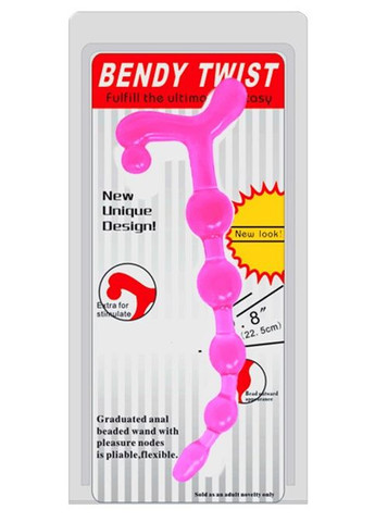 Анальний ланцюжок - Bendy Twist 8" Pink Drive LyBaile (322185704)