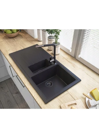 Змішувач для кухні LINEA BLACK CHROME * Granitan (392431135)