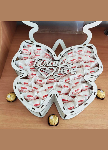 Подарунковий бокс метелик з цукерками Raffaello (ar64) No Brand (315888754)