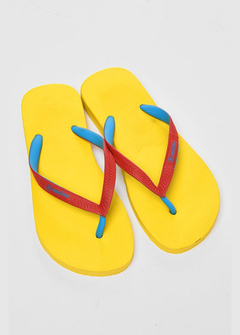 Желтые пляжные вьетнамки женские резина желтого цвета Let's Shop