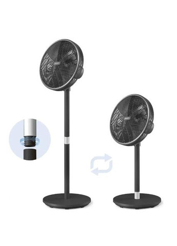 Вентилятор напольный Series 3000, 40см, 48Вт, управление через смартфон, регулировка высоты, черный Philips (330031406)