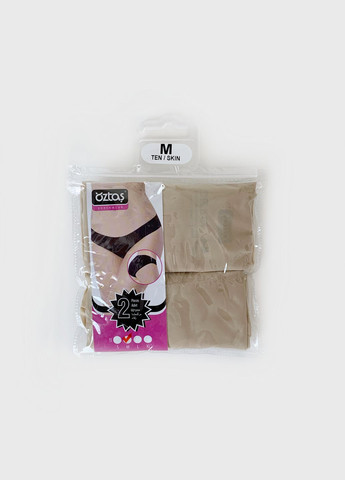 Набор женских бесшовных трусов бежевые Oztas (325875930)