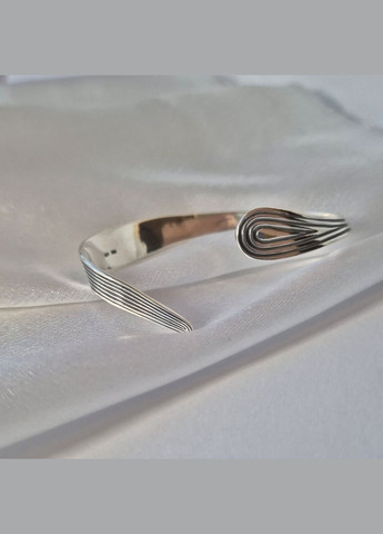 Срібний браслет без каменів Інарі 18 см срібло 925 проби Чорнене 40204 14.25г Nobrand (363969374)