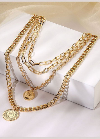 Колье цепи с медальонами Тара, 4136 Fashion Jewelry (347629137)