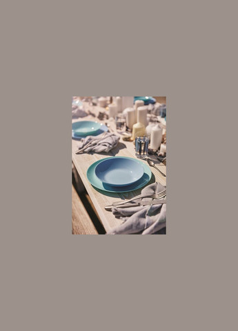 Тарілка супова Diwali Light blue 20 см (P2021) Luminarc (309202182)