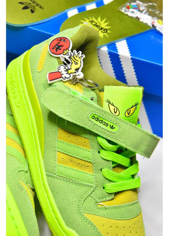 Зелені Осінні кросівки чоловічі adidas forum low the grinch адідас форум No Brand