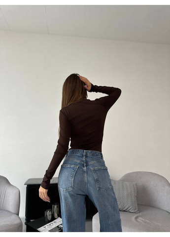 Жіночий лонгслів з V-подібним декольте MonCher (366017899)