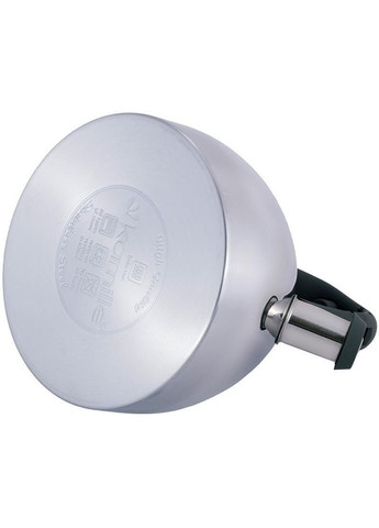 Чайник Whistling Kettle 2.7л з нержавіючої сталі зі свистком і скляною кришкою (сіра ручка) Kamille (329895207)
