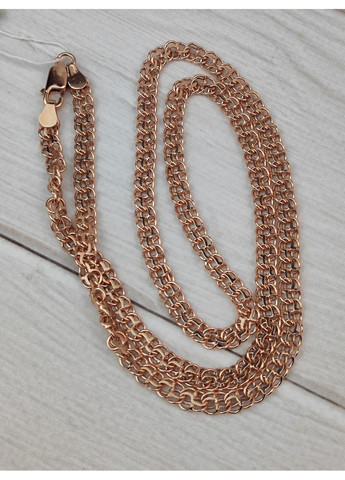 Серебряная цепочка 925 пробы в позолоте Бисмарк расширенный 50 см No Brand (367089322)