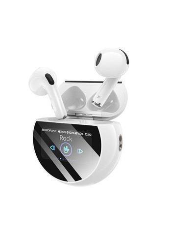 Беспроводные наушники BW87 Mist true wireless BT headset with touch screen белый Borofone (370612749)