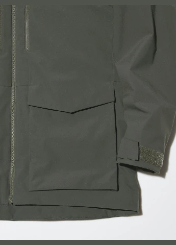 Темно-сіра зимня hybrid пухова куртка серії 3d cut 459622-dark_grey Uniqlo