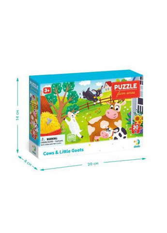 Пазл "Коровы и козлята" 30 эл (TS01091996283656) Dodo (372494683)
