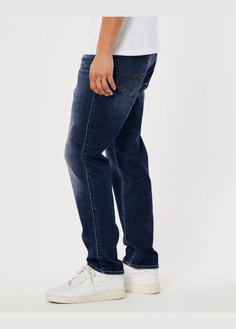 Темно-синие демисезонные джинсы athletic slim hc9635m Hollister