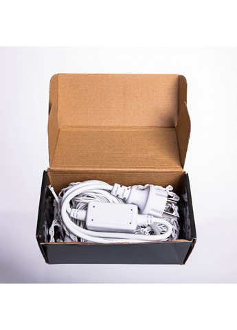 Гірлянда новорічна вулична Бахрома 6 м 105 LED білий провід Синій 6МWBL Garlando (370800834)