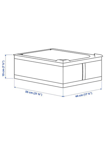 Ящик для одягу/постіль ІКЕА SKUBB 44х55х19 см Білий (30290362) IKEA (267945364)