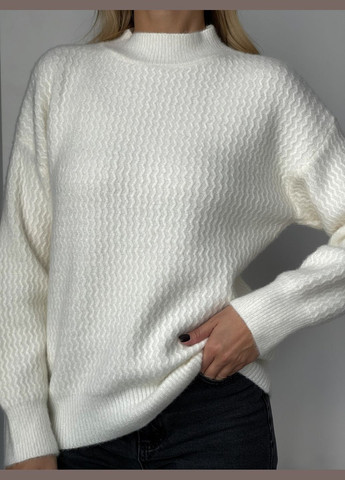 Белый демисезонный кашемировый свитер белый 111357 белый No Brand