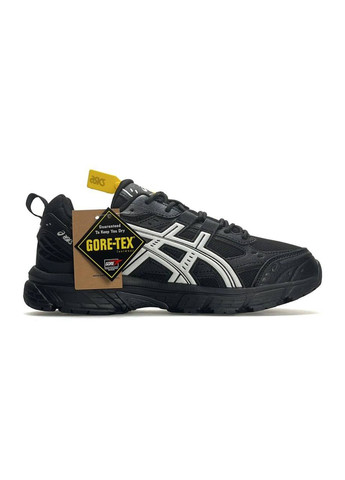 Черно-белые демисезонные кроссовки мужские asics No Brand Gel-Nunobiki GTX Black White