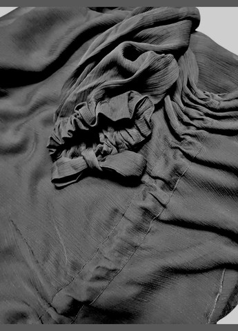 Черное платье H&M однотонное