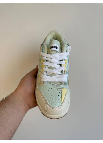 КРОССОВКИ ЖЕНСКИЕ NIKE SB DUNK BEIGE GREEN НАЙК СБ ДАНК No Brand серые демисезоны (367176220)