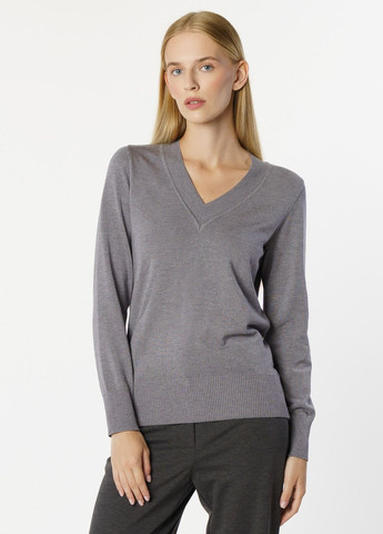 Серый зимний пуловер женский серый Arber V-neck WCaddy WTR-138