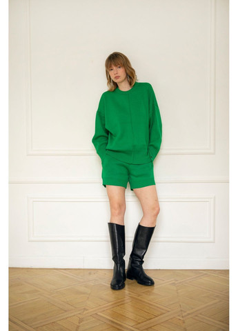 Зеленый свитшот "рубчик" Merge