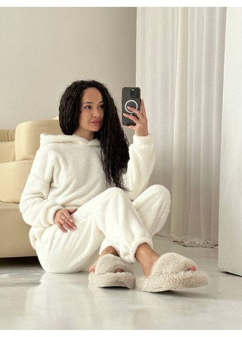 Молочная всесезон домашний костюм из турецкой двусторонней махры замеры в описании! кофта + брюки GD/GL Модний простір