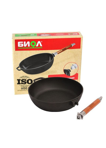 Сковорода чавунна зі знімною ручкою Класик 26 см (0326) Biol (334713541)