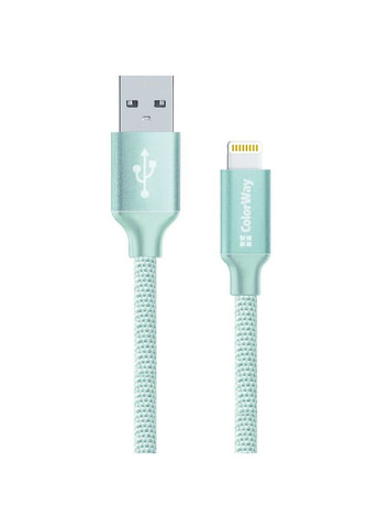 Комплект кабелів USB-Lightning 1м Black + USB-Lightning 2м Mint (CW-CBUL004-BK/CBUL007-MT) Colorway (307698712)