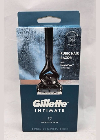 Чоловіча бритва для інтимних зон Intimate станок 2 лезвия подставка Gillette (280265716)