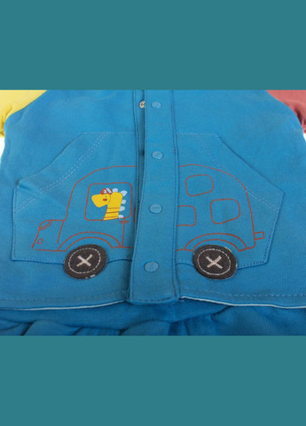 Синій демісезонний кофта + боді з довгим рукавом + брюки 2927 синій Tongs