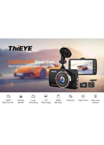 Автомобильный видеорегистратор Carbox 5R Dash Cam Real ThiEYE (282713778)