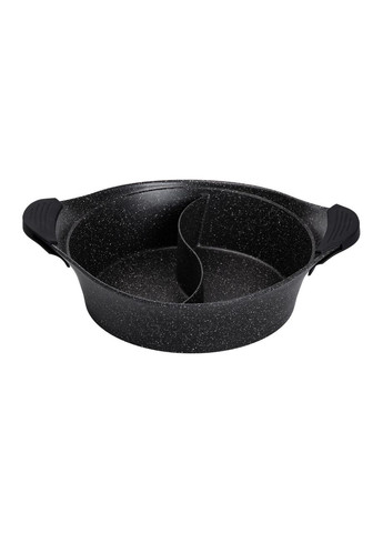 Алюмінієва каструля Ø 30 см 2-ступінчасте мармурове антипригарне покриття Чорний MGC (356460636)