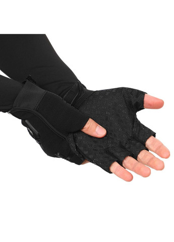 Тактические перчатки с открытыми пальцами (р-р, ) (BC-4926_Черный_L) Adventure (361436473)