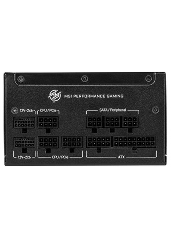 Блок живлення MPG A1000GS PCIE5 1000W MSI (336951366)