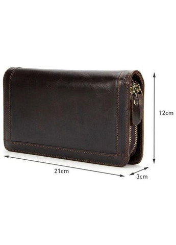 Сумка клатч на кисть чоловіча з натуральної шкіри маленька Коричневий 36773 Vintage (354229875)