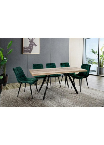 Стіл-трансформер кухонний розкладний Metropol 120-160x80x76 см (M-POL12168076) Мікс Меблі 855353-02 855353 Мікс меблі (355468166)