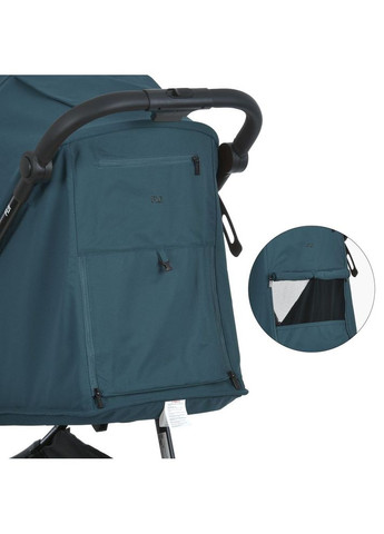 Коляска дитяча FIJI Lagoon Blue прогулянкова з москітною сіткою та чохлом на ніжки Зелена (ME 1113-2) El Camino (334003774)