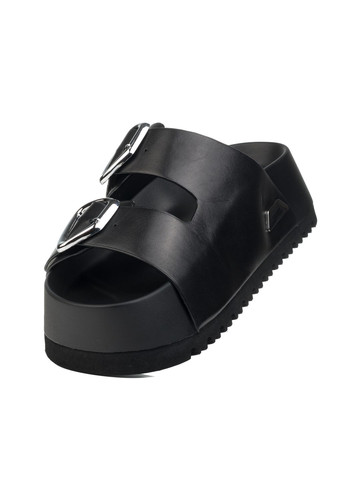 Черные шлепанцы (1530л) Sorte Lady