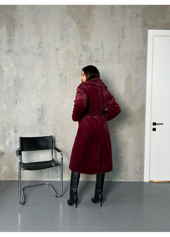 Шуба MIDI колір бордовий milirud (366291827)