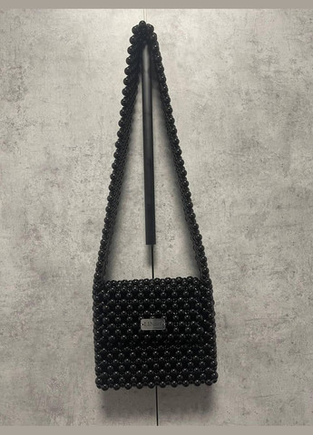 Сумка жіноча чорна з намистин ручна робота 025 Felicita (336377634)