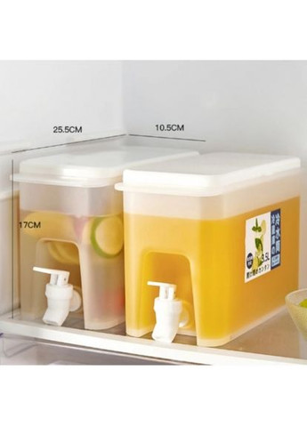 Пластиковий лимонадник із краником 2,5л прозорий для напоїв та соків ProDobro (365443258)